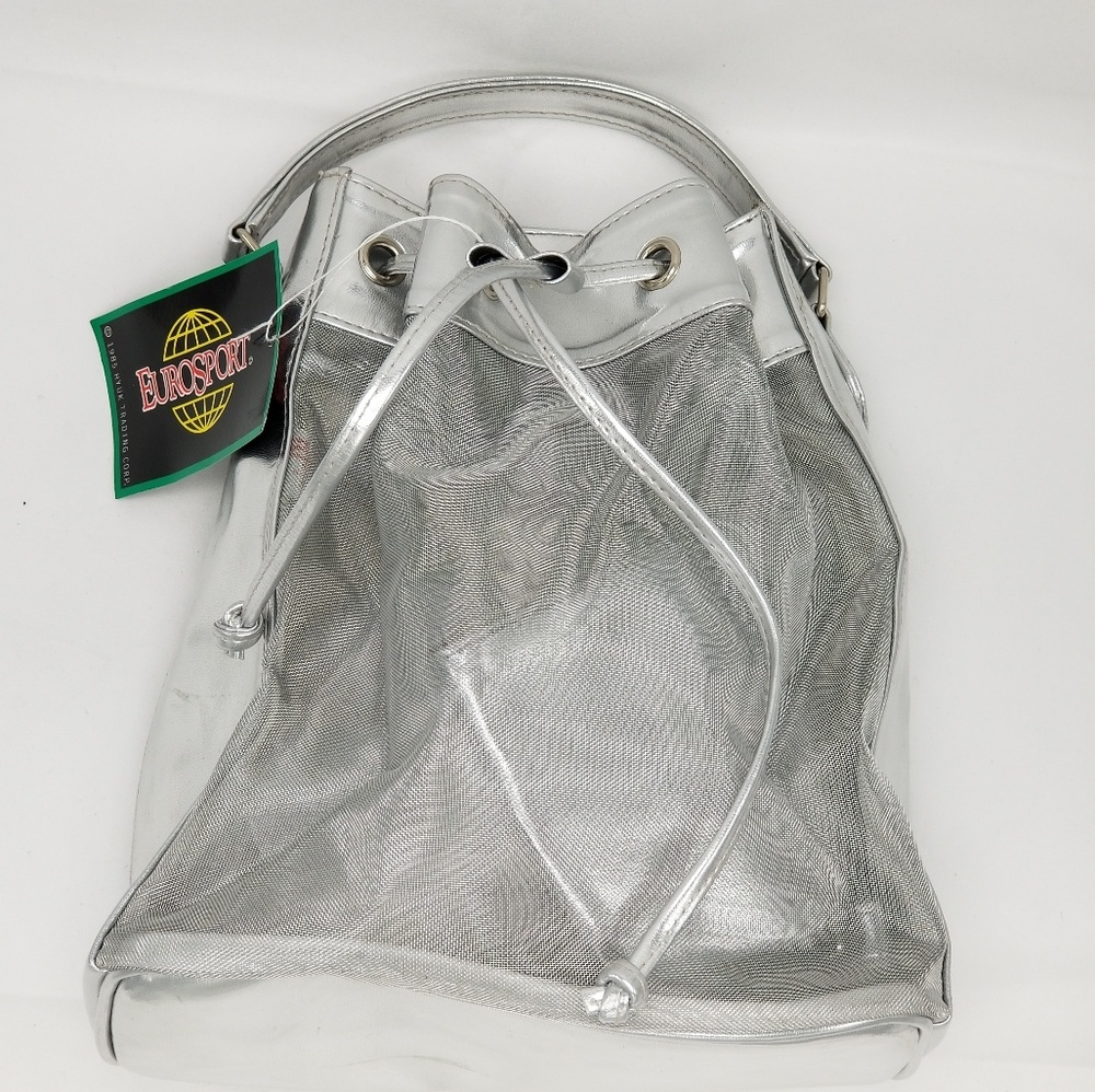 EUROSPORT Y2K Eurofashion Silver Mesh Front bag